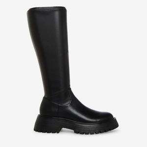 Steve Madden Kameron Black Leather Boots